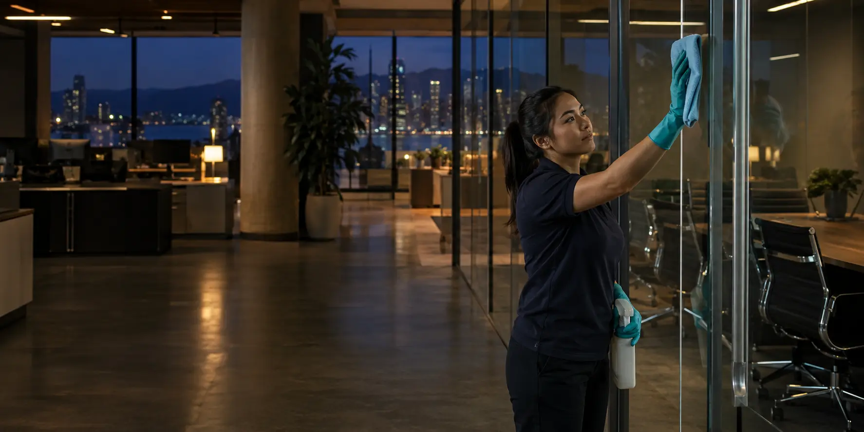Commercial office cleaning